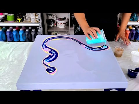 Видео: Моя НОВАЯ любимая весенняя пастельная картина, выполненная только краской и водой!