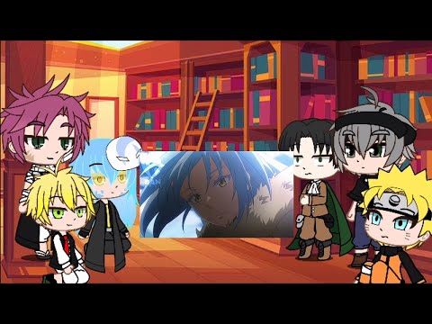 Видео: реакция 6 аниме на amv#5 ||gacha life||