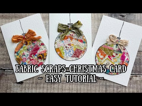 Видео: Сшейте со мной тканевую рождественскую открытку — небольшой велосипедный проект к праздникам✨