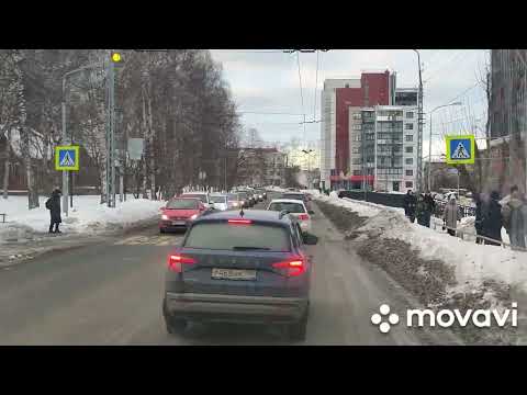 Видео: Петрозаводск. Едем по городу 15.01.2025.