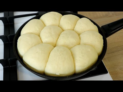 Видео: БУЛОЧКИ с Начинкой Как ПУХ! На Сковороде! Вкуснее чем из Духовки!