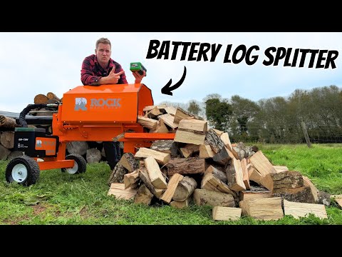 Видео: Новый МОЩНЫЙ аккумуляторный дровокол — справится ли он с БОЛЬШОЙ древесиной?!