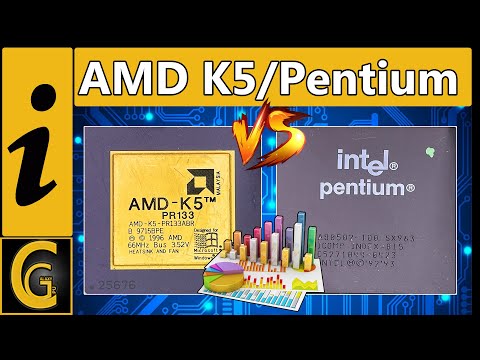 Видео: Сравнение производительности AMD K5 PR133 и Intel Pentium 100/133