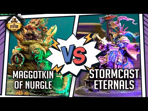 Видео: Maggotkin of Nurgle vs Stormcast Eternals | Репорт 2000 pts | Age of Sigmar