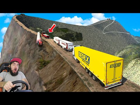 Видео: САМАЯ СЛОЖНАЯ ДОРОГА - ETS 2 ПО СЕТИ - МОДЫ в EURO TRUCK SIMULATOR 2 + РУЛЬ