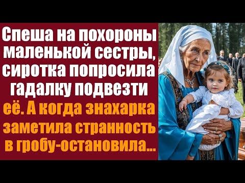 Видео: Спеша на похороны маленькой сестры, сиротка попросила гадалку подвезти её  А когда знахарка заме