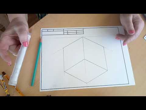 Видео: Изображение в изометрической проекции окружностей, вписанных в куб