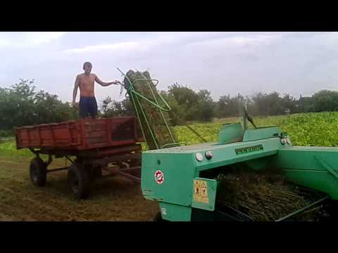 Видео: МТЗ 892 и пресс Famarol, тюкуем люцерну /MTZ 892 and press of Famarol, we embale an alfalfa