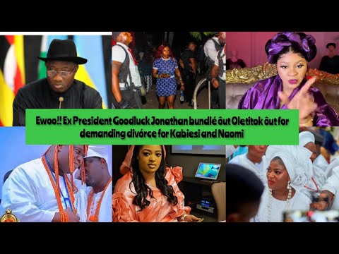 Видео: Просто гостиница!! Бывший президент Гудлак Джонатан Бундле Олетиток аут за требование развода для...