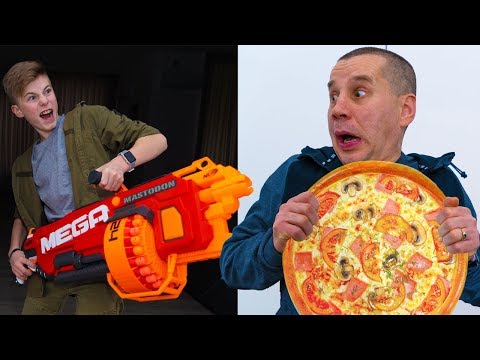 Видео: NERF- Pizza...ОТЖАЛ-поплатился за ОБМАН. Paid for cheating...