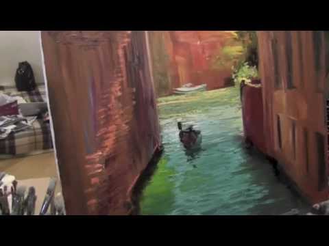 Видео: Канал в Венеции, художник Сахаров, уроки рисования