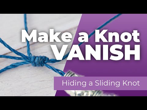 Видео: Как легко спрятать скользящий узел на браслете | Мой совет от профессионала