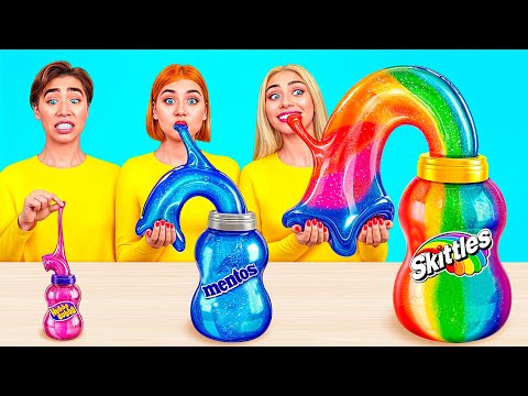 Видео: Большая, Средняя или Маленькая Тарелка Челлендж | Потрясающие Кулинарные Рецепты Jelly DO Challenge