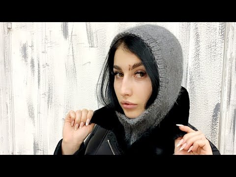 Видео: Balaklava, капор, башлык спицами из "Норки", Часть 1