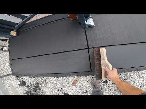 Видео: УЛЬТРАСОВРЕМЕННЫЙ БРАШИРОВАНЫЙ БЕТОН/ Integral Black Broomed Concrete