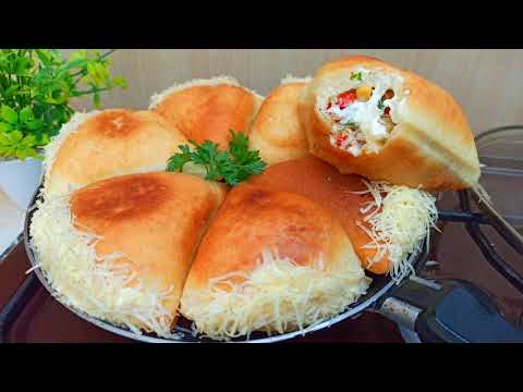 Видео: Настолько хорошо, что на столе ничего не осталось‼ ️ 😋😋😋 Рецепт пикантных пончиков 👌🔝