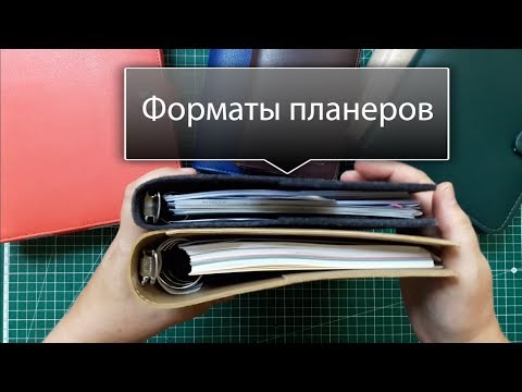 Видео: Форматы ежедневников на кольцах