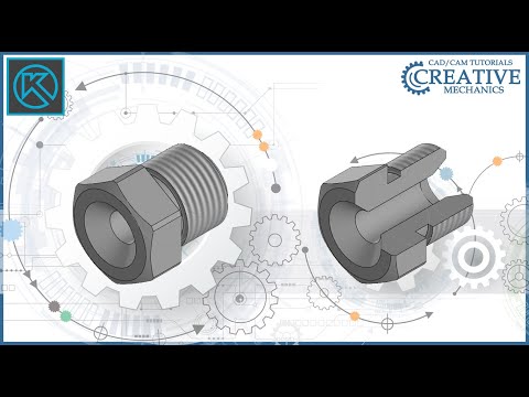 Видео: Штуцер в Компас 3D