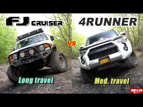 Видео: Toyota 4Runner против Fj Cruiser — перекрёстные оси на бездорожье