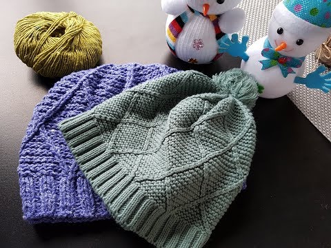 Видео: МК шапки "Квадрат". ПОШАГОВЫЙ и очень ЛЕГКИЙ (часть 1)