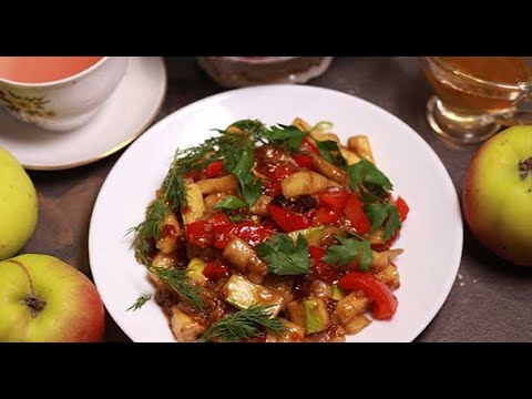 Видео: Салат на ЗИМУ. Вкуснейший салат 4 на 4 из баклажанов. Простой рецепт салата на зиму
