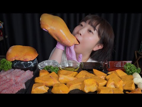 Видео: Печень и сашими / Mukbang eating show