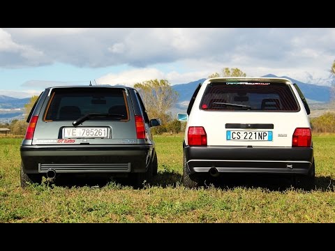 Видео: Fiat Uno Turbo VS Renault 5 GT Turbo: КОФЕЙНИ! - За рулем Давиде Чирони