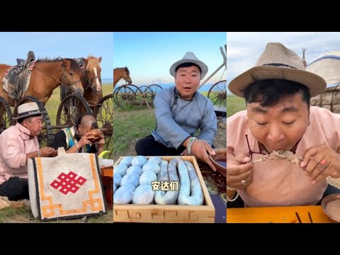 Видео: Праздник пастбищ Бату в Монголии, монгольские деликатесы и жизнь на пастбищах #еда #кулинария