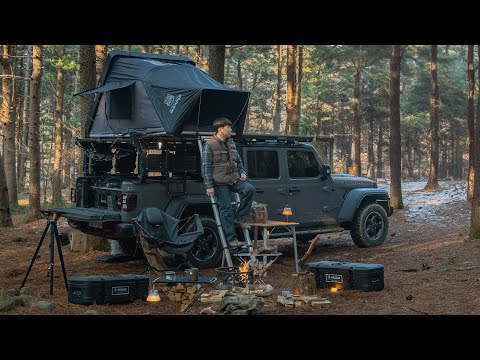 Видео: Одиночный кемпинг на джипе Gladiator Car Adventure (4K) - ASMR, Relaxing, iKamper