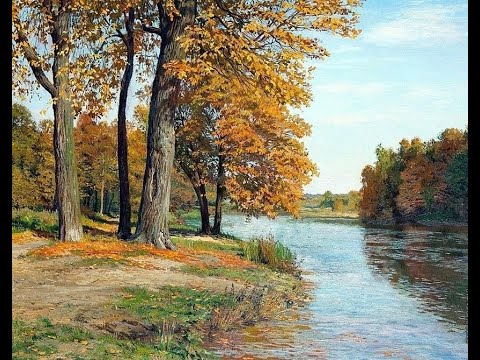 Видео: Осенний пейзаж с рекой и кленом|Как нарисовать клен осенью #живопись #арт #уроки #пейзаж