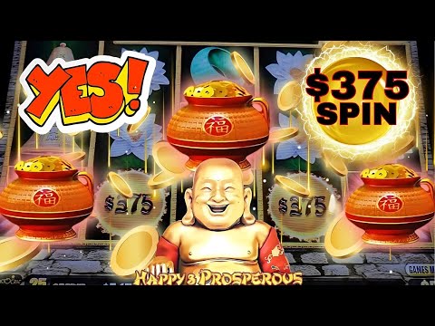 Видео: СУПЕР СЕССИЯ ДЖЕКПОТА! Вращения по $375 в Happy & Prosperous 💥💸