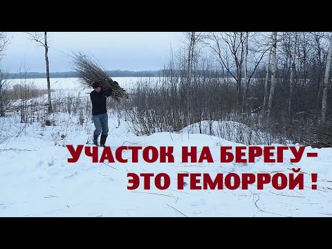 Видео: Увеличиваем ценность нашего участка на берегу озера !
