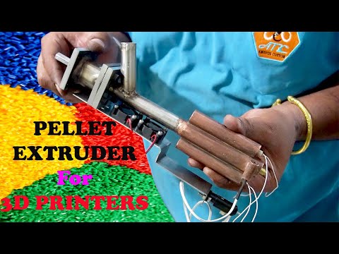 Видео: Самодельный экструдер для гранул Mark II для моего ЧПУ 3 в 1 / Теперь доступна недорогая 3D-печать