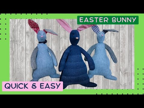 Видео: Шьем игрушку зайца. Ссылка на выкройку в описании к видео