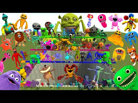 Видео: Спартанец пинает весь новый сад семьи Банбан в Big Hole, Поппи Зоономали Сирена в Garry's Mod!