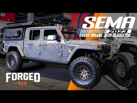 Видео: Все модели Gladiator на выставке SEMA 2023 (Rubicons, Hellcats, Overland Rigs и многое другое!)