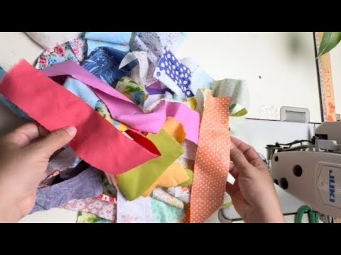 Видео: Простой DIY Блок Пэчворка из Тканевых Отходов | Советы по Шитью для Начинающих
