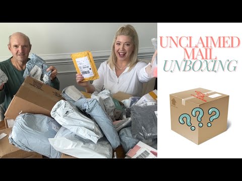 Видео: 40 фунтов невостребованной почты / Распаковка возвратной посылки! | Amber Dawn