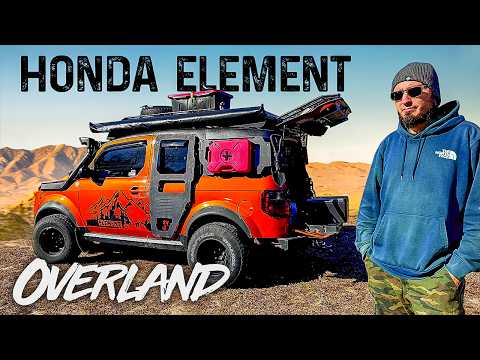 Видео: БЕЗУМНО переделанный HONDA Element, полностью оборудованный кемпер Overland Camper для семейного ...