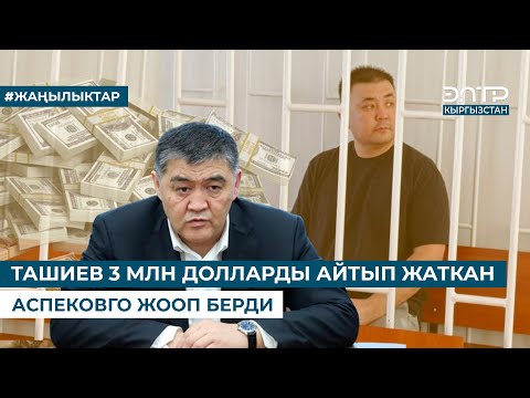 Видео: ТАШИЕВ 3 МЛН ДОЛЛАРДЫ АЙТЫП ЖАТКАН АСПЕКОВГО ЖООП БЕРДИ