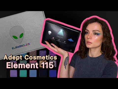 Видео: Обзор палетки Adept Cosmetics Element 115 #ugolekmakeup #adeptcosmetics