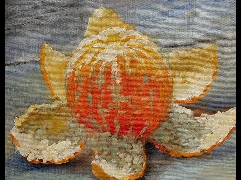 Видео: Рисуем мандарин.Мастер-классы Вугара Мамедова