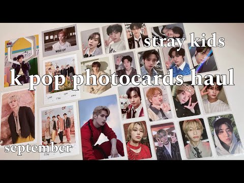 Видео: распаковка карт | stray kids | k pop photocards haul | september