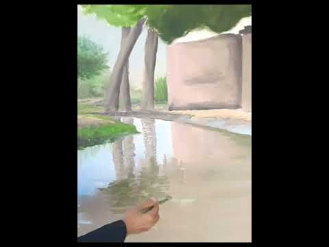 Видео: В рисовании изучите важнейшие завершающие штрихи в пейзажной живописи. #искусство