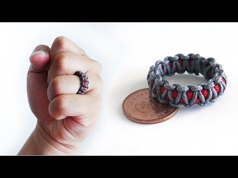 Видео: Как сделать кольцо из паракорда | Кольцо из паракорда с узлом «Кобра»