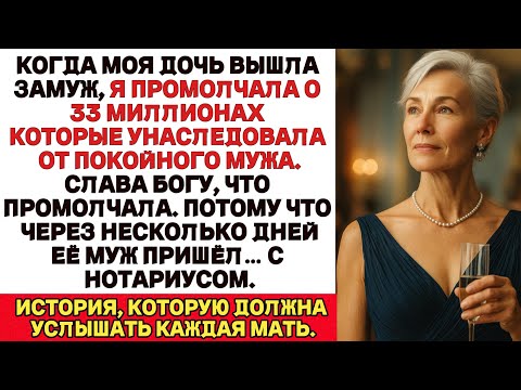 Видео: Когда моя дочь вышла замуж я промолчала о 33 миллионах рублей которые унаследовала от покойного мужа
