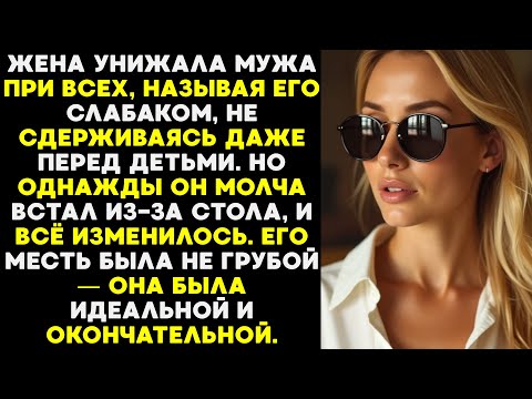 Видео: Она унижала его при всех, пока он однажды не встал. Его молчаливая месть стала её концом.