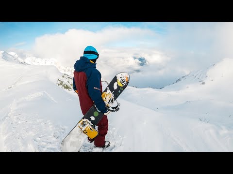 Видео: GoPro 8. Фрирайд на сноуборде. Роза Хутор. Борисов Алексей.