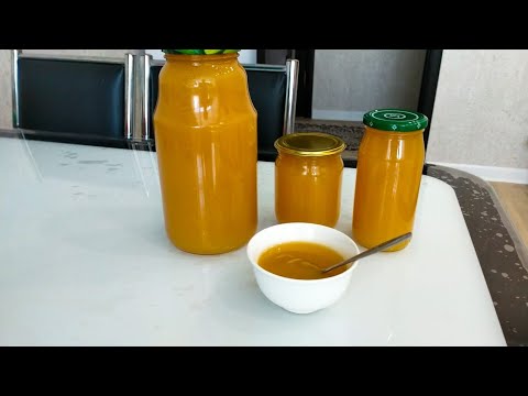 Видео: Джем, варенье, повидло из яблок.  Алмадан жасалған өте дәмді повидло.