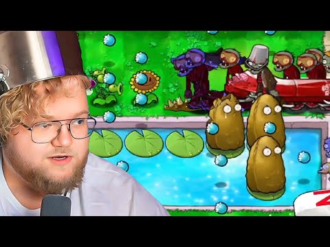 Видео: T2x2 играет в Plants Vs Zombies Brutal Мод Сложный мод (Стрим №5)